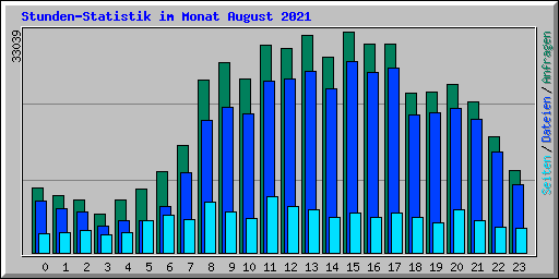 Stunden-Statistik im Monat August 2021